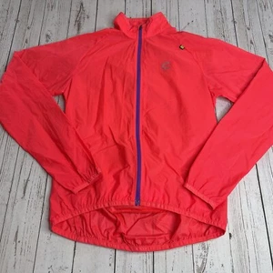 Cannondale Womens Cycling Pack Me Jacket Size Small Neon Red Lightweight Thin - Picture 1 of 11