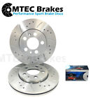 Volvo S60 S70 2.5 R 03-07 Front Performance Brake Discs Drilled Grooved & Pads