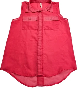 Col Story Women's Sleeveless Fuchsia Blouse Medium - Picture 1 of 5