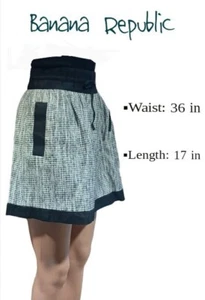 Banana Republic Women's Size 14 Flare Tweed Skirt Short NWT Lined Waist 36" - Picture 1 of 10