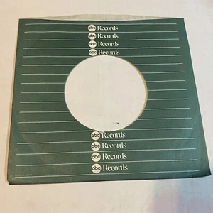 ABC Records 45rpm Record Sleeve: Green/White Stripes  - Picture 1 of 2