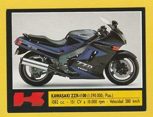 1990 Spanish Motorsport Motorbike bike Trading Card #43 Kawasaki ZZR-1100 - Picture 1 of 2