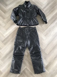 Hein Gericke Polaris Black Leather Snowmobile Snow Suit Womens XL Moto Sports - Picture 1 of 18