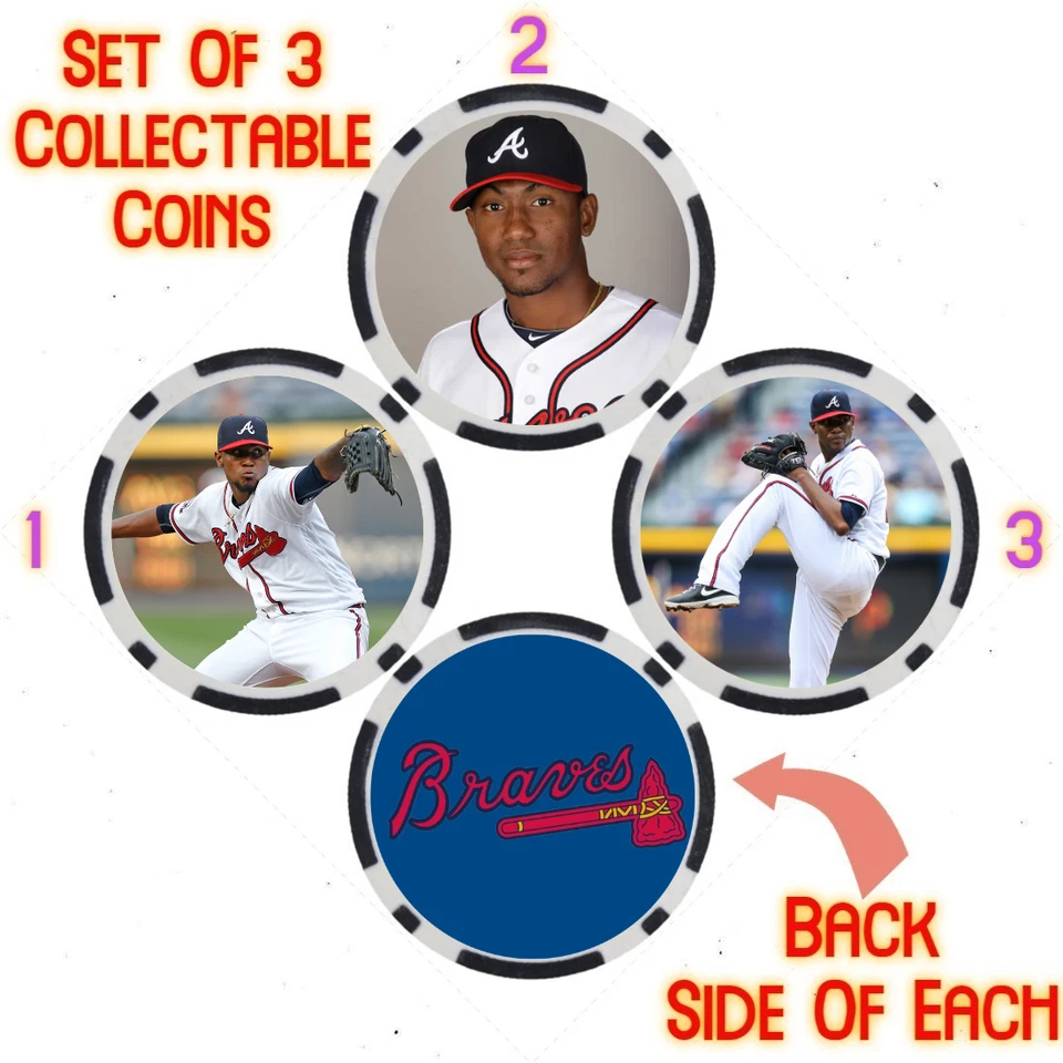JULIO TEHERÁN - JUGADOR DE BÉISBOL LEGENDARIO DE LOS VALIENTES - JUEGO DE MONEDAS COLECCIONABLES Foto 1 de 2
