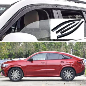 4pcs Window Visor Vent Deflector Sun Rain Guard for 21-23 Mercedes GLE Coupe - Picture 1 of 8