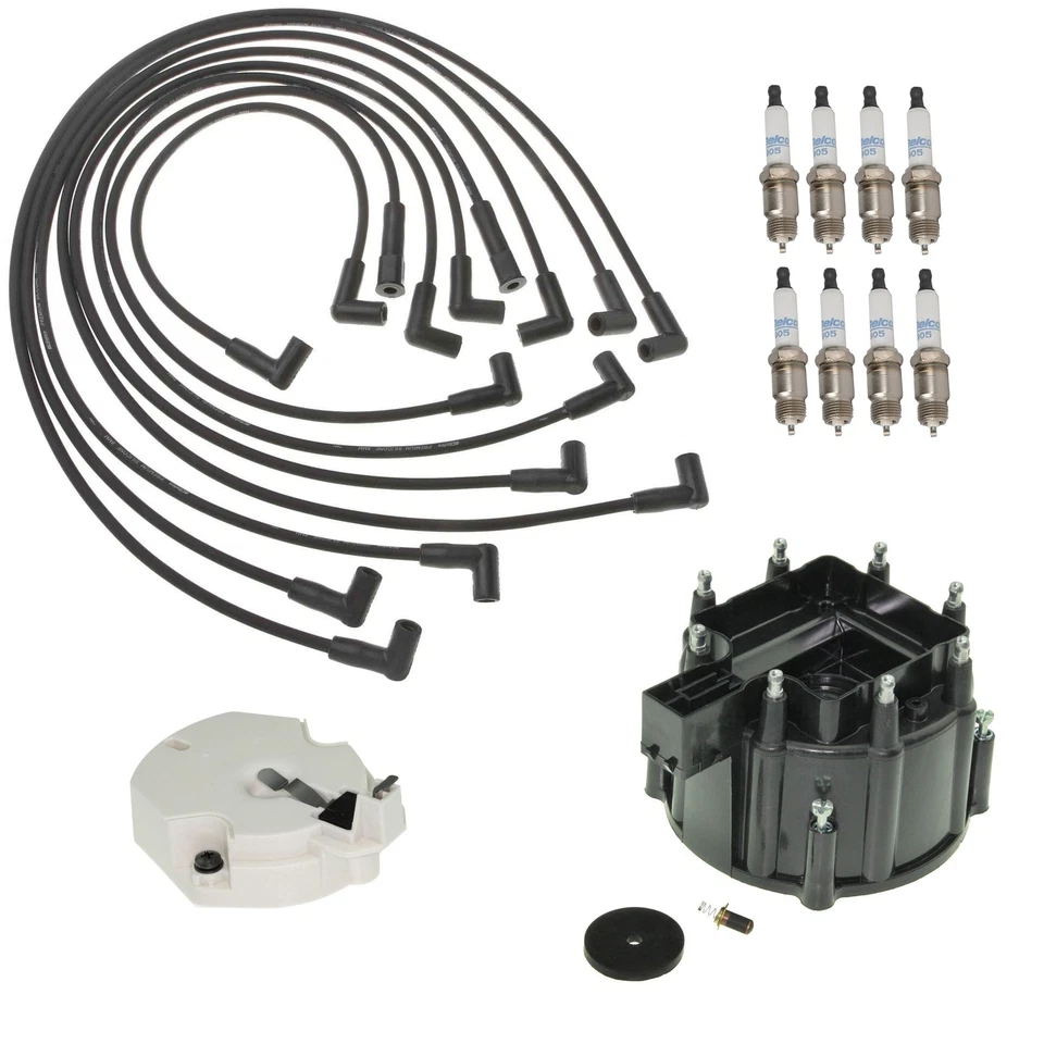 Kit de encendido ACDelco distribuidor tapa de rotor cable bujías GAP .035 para Pontiac Foto 1 de 1