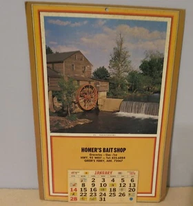 Greer's Ferry Ark 1979 HOMER''S BAIT SHOP Calendar Complete - Picture 1 of 4