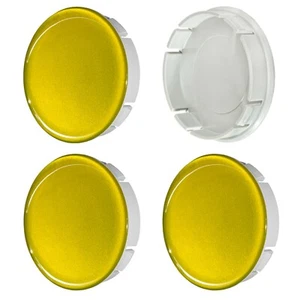 4x 60/55mm Nabenkappen Radzierblenden Alufelgen Silikon Gold - Bild 1 von 3