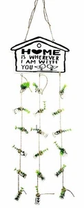 TJ Global Home Wall or Ceiling Hanging Sign Decoration with Small Artificial... - Picture 1 of 4