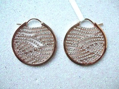 Esprit Ohrringe, Schmuck ca. 3 cm, rund, mit vielen Steinchen UVP 139,90€ - Bild 1 von 3