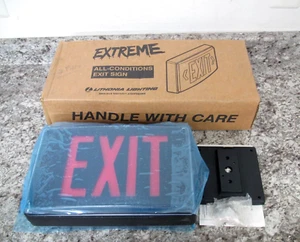 New Lithonia Lighting LVS2R Extreme / All Conditions Red Letter LED Exit Sign - Picture 1 of 6