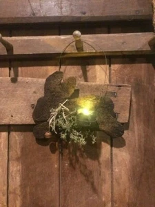 Primitive Bunny Rabbit Lantern Peg Hanger Grubby Candle Homestead  Easter - Picture 1 of 12