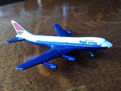 AEROMODELLO MATCHBOX BOEING 747 SB.10 BRITISH AIRWAYS 1973 DIECAST AEROPLANE - Immagine 1 di 4