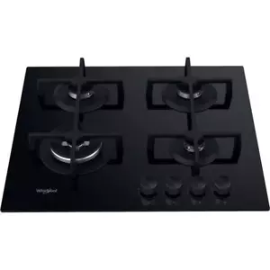 WHIRLPOOL GOA 6423/NB1 PIANO COTTURA GAS 4 FUOCHI VETRO A+S NERO - Foto 1 di 6