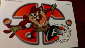 Vintage Looney Tunes Snowboard Tasmanian Devil Taz Temporary Tattoos 2000 - Picture 1 of 4