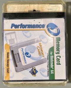 Nintendo 64 - N64 - Performance Memory Card - Complete in Case -