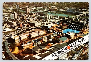 Expo Aerial View 1982 World's Fair Knoxville Tennessee Vintage Unused Postcard - Picture 1 of 2