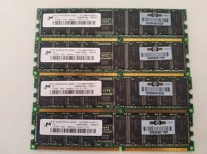 *******4 X Micron 512MB DDR ECC MT18VDDT6472G-265B3 266Mhz Memory.******* - Picture 1 of 2