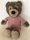 Little Charley Bear Bed Time Red Striped Pyjamas Soft Plush Toy 16? Cbeebies