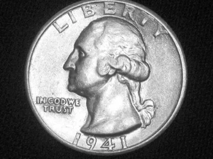 1941-S Washington Quarter --- fast unzirkuliert +++ - Bild 1 von 2