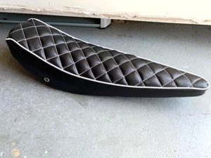 Vintage Polo Banana Seat Vinyl Diamond for 20" Stingray Lowrider Bike BLACK - Picture 1 of 1