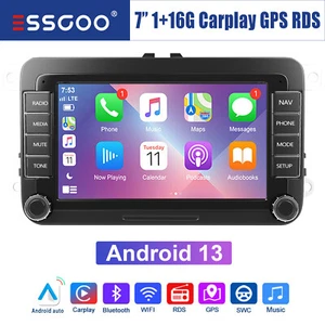 Autoradio Carplay Android 13 GPS NAVI RDS WIFI Für VW GOLF 5 6 Polo Touran Caddy - Bild 1 von 14