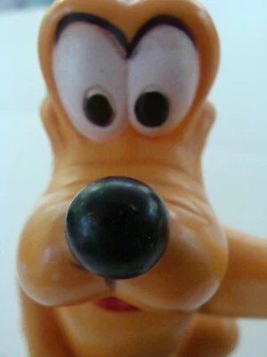 VTG Disney Pluto Plastic Dog House Coin Bank Movable Arm - Animal Toys Plus - Image 1 of 4