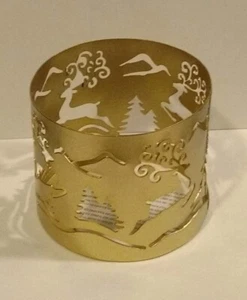 AVON CANDLE SLEEVES - Fits 3.75" - Festive Deer, Angel YOU CHOOSE - Picture 1 of 8