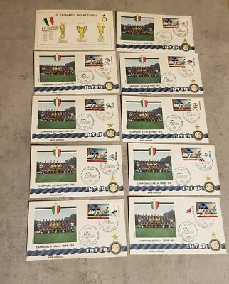 ITALY - FOOTBALL -SOCCER -INTER CHAMPION -  18 FDC & SPECIAL CARTON - Image 1 of 2
