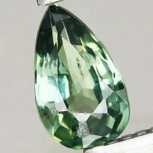 0.27ct t.w 5x3.1mm Pear Natural Unheated Green Sapphire, Australia - Picture 1 of 4