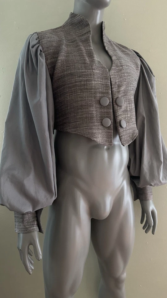 Chaqueta Romeo Siglo XVIII Recortada Manga Hinchada Renacimiento Para Hombre Talla M/L Foto 1 de 4