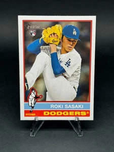 Roki Sasaki 2025 Topps Heritage #224 RC Base Dodgers - Free Shipping - Picture 1 of 2