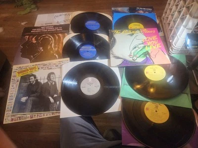 Rolling Stones 3 Vinyl LP Lot HOT ROCKS black & Blue LOVE YOU LIVE + Rough Mix - Image 1 of 4