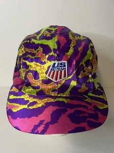 Sombrero de Colección Bula Equipo de Esquí de Estados Unidos Talla Única Arco Iris Leopardo Invierno Juegos Olímpicos Hecho en Estados Unidos - Imagen 1 de 11