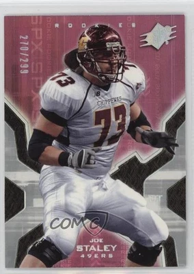 2007 SPx Rookies Silver Holofoil /299 Joe Staley #108 Rookie RC - Image 1 of 2