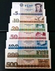 Banknoten Geldscheine Germany DDR 5 bis 500 Mark 1971-85 Satz Konvolut Lot UNC