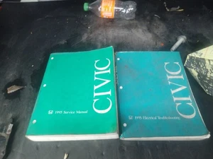 1995 Honda Civic Service Manual Book And Electrical Troubleshooting Book - Picture 1 of 3