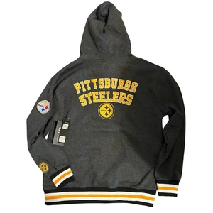 Pittsburgh Steelers Hoodie XL NWT Officially Licensed Gray Gold NFL Ultra Game - Picture 1 of 9