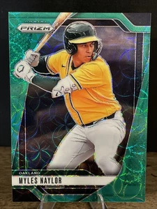 2025 Panini Prizm MYLES NAYLOR Green Scope Prizm /75 Color Match Athletics - Picture 1 of 3