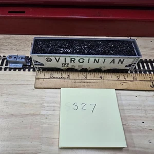 HO Scale Virginian 4 Bay Coal Hopper Upgraded Trucks & Achsschenkel Kupplungen mit Ladung - Bild 1 von 8