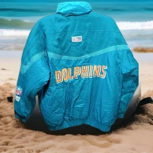 Vintage Miami Dolphins NFL Jacket Size Large - Picture 1 of 22