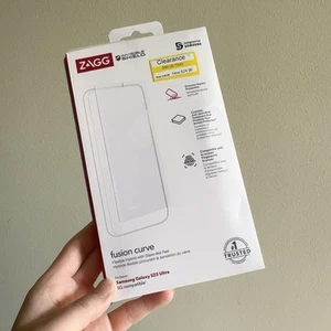 NEW ZAGG Invisibleshield Fusion Curve Screen Protector Samsung Galaxy S23 Ultra - Picture 1 of 4