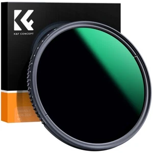 K&F Concept 43mm Variable ND Filter ND8-ND2000 Neutral Density NO X Spot - Picture 1 of 13