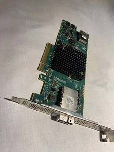 RAID Controller SAS 9217 PCIe 4i4e SAS/SATA + SAS-SATA Adapter + Anschlußkabel - Bild 1 von 1