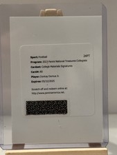 2023 National Treasures Collegiate Dontay Demus Jr College Materials Signatures
