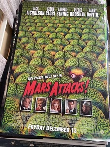 Double Sided Original Movie Posters ~ MARS ATTACKS - Tim Burton - Picture 1 of 6