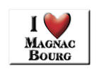Magnac Bourg, Haute Vienne, Aquitaine - Magnet France Souvenir Aimant