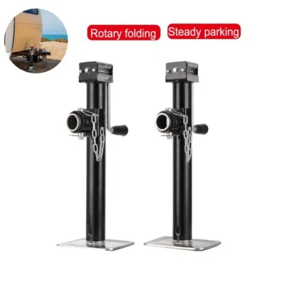 Ausdrehstütze klappbar 800kg Abstellstütze 530-900mm Stützfuß Anhänger & Kurbel - Bild 1 von 4