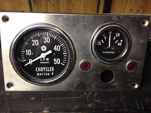 vintage stewart warner tachometer alt gauge 4 cyl Boat Chrysler Marine div 1966 - Picture 1 of 1