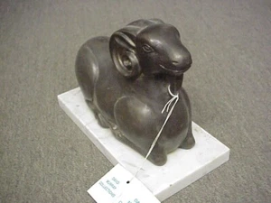 Bronzeskulptur Statue RAM auf Marmorsockel - David Murray Collection - ITALIEN - Bild 1 von 3
